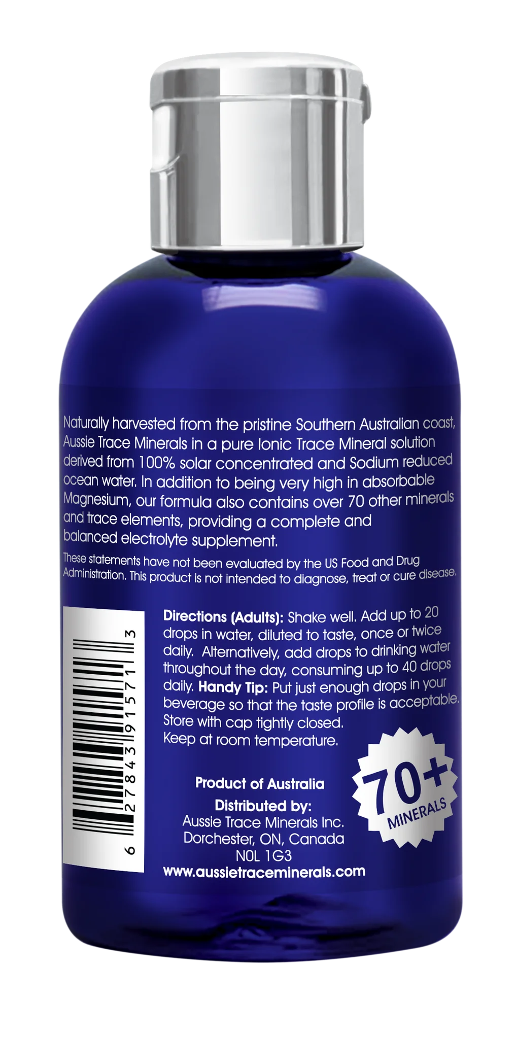 Aussie Trace Minerals Complete Electrolyte Flavoured 60ml