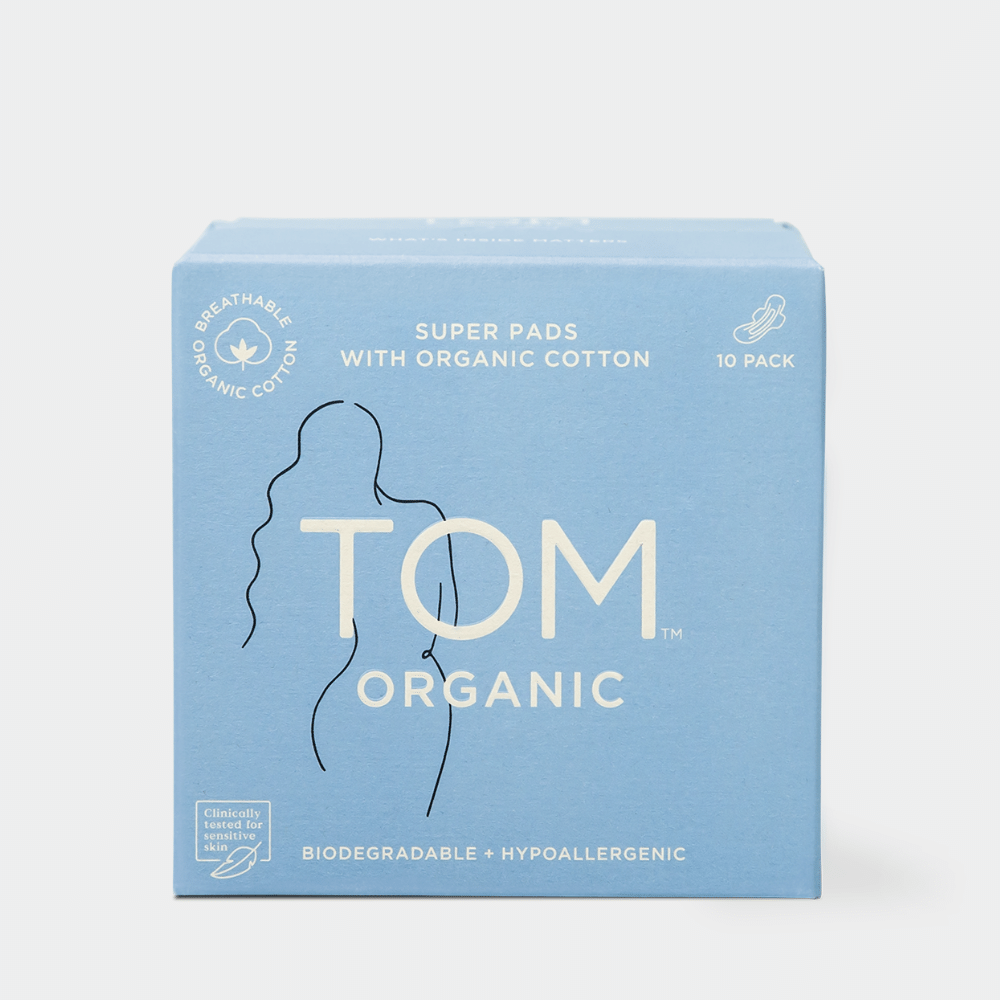 TOM Organic Super Pads 10pk